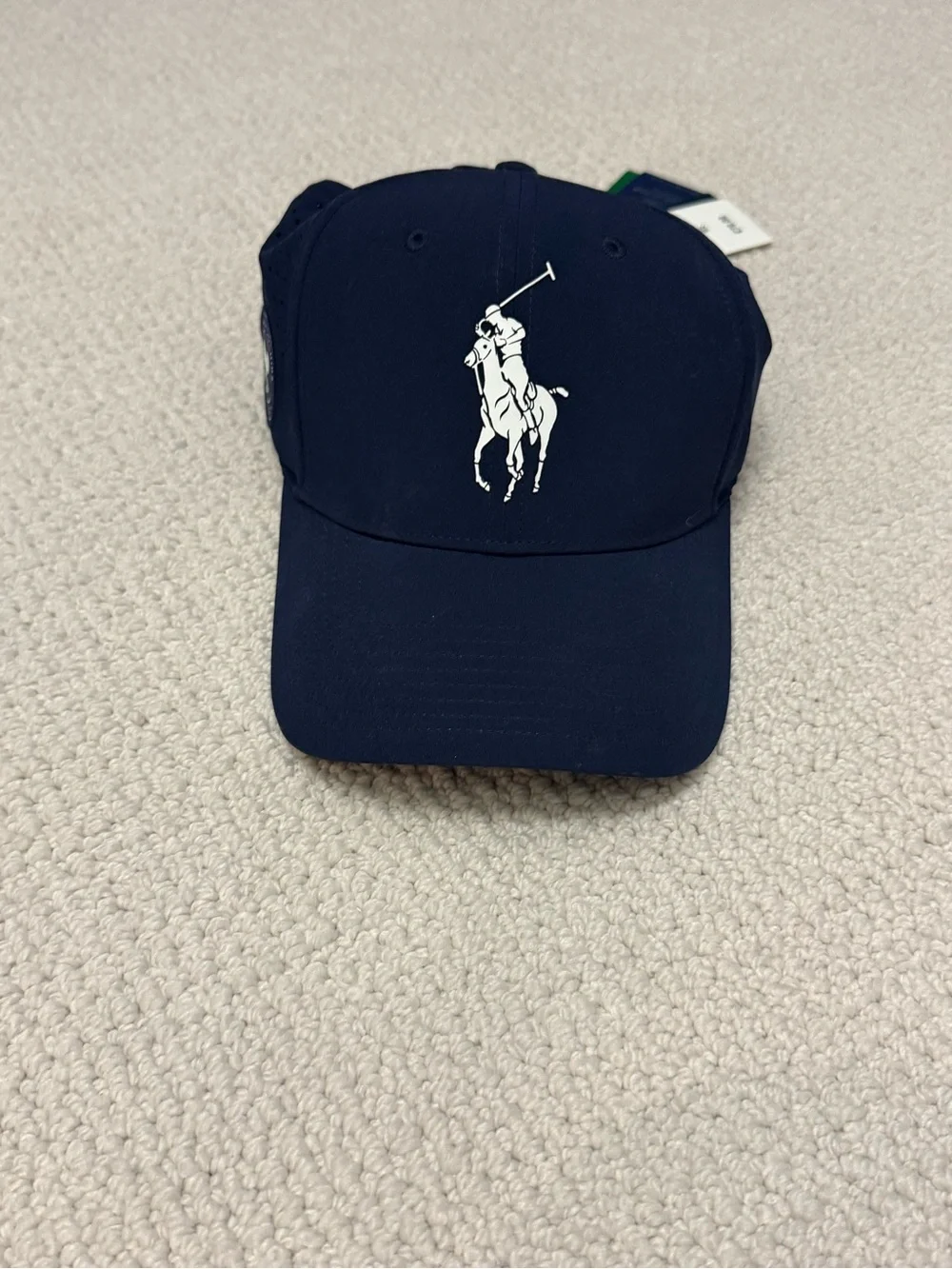 Polo by Ralph Lauren Navy Cap with White Polo Player Logo Wimbledon edition